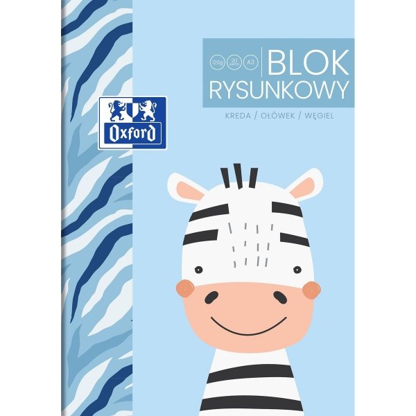 Blok rysunkowy Oxford kids kle A3 20k 120g, 400170350 HAMELIN