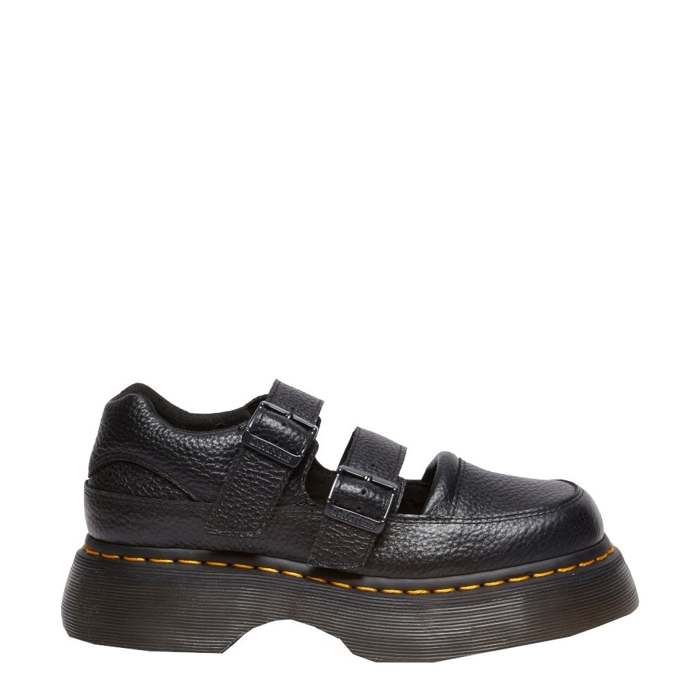 ドクターマーチン　BUZZ MJ Półbuty Dr. Martens BUZZ MJ MARY JANE Black Milled Nappa