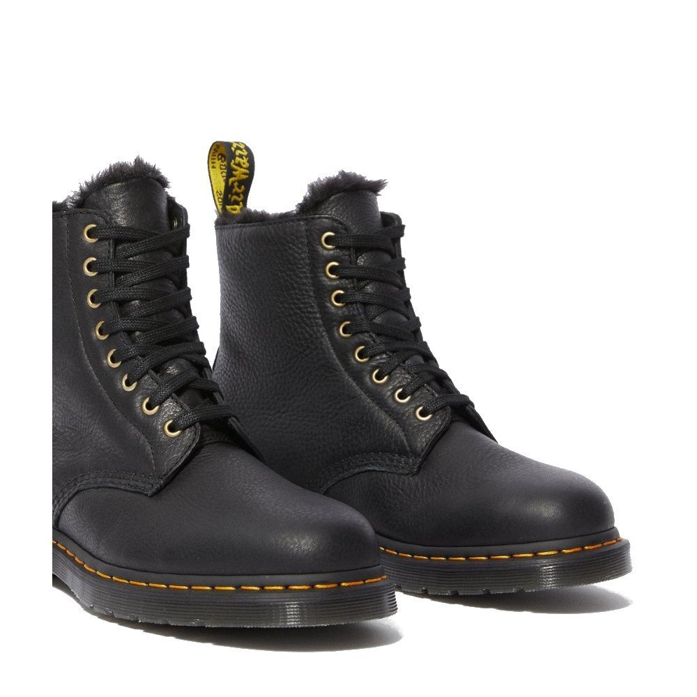 Buty Dr Martens 1460 Pascal Fur Ambassador Black 25533001 Ocieplane