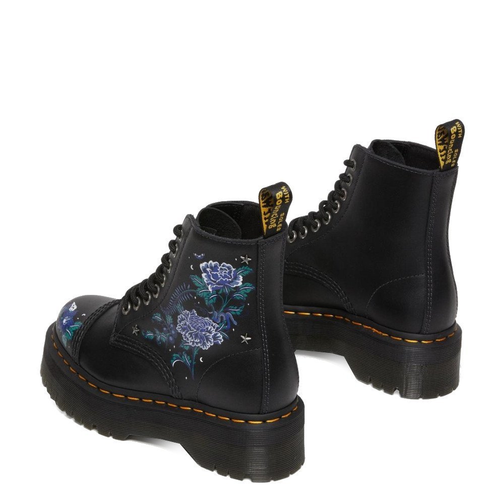 Doc martens noir fleur sale