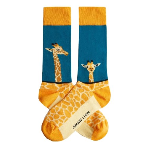 Skarpety bawełniane Jimmy Lion GIRAFFE niebieski