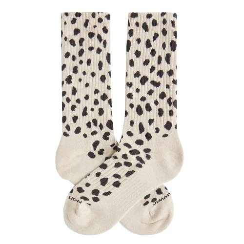 Skarpety bawełniane Jimmy Lion ATHLETIC CHEETAH PRINT beżowy