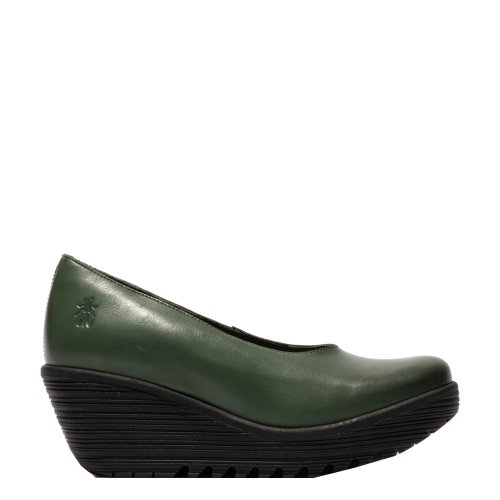 Półbuty damskie Fly London LORT 389 skórzane zielony P145389002