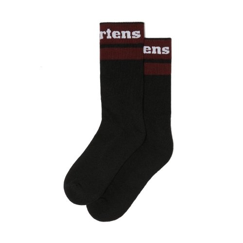 Skarpety Dr. Martens SOCKS ATHLETIC LOGO Black Cherry AC838002