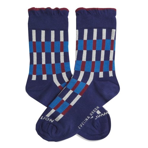 Skarpety Jimmy Lion EVELINA KROON Blue Patern