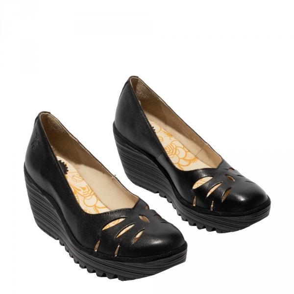 Czółenka Fly London YUBI 480 Black Mousse P501480000