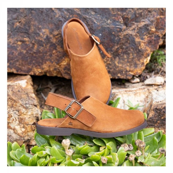 Buty z odkrytą piętą El Naturalista N5871 ARENISCA skórzane różowy