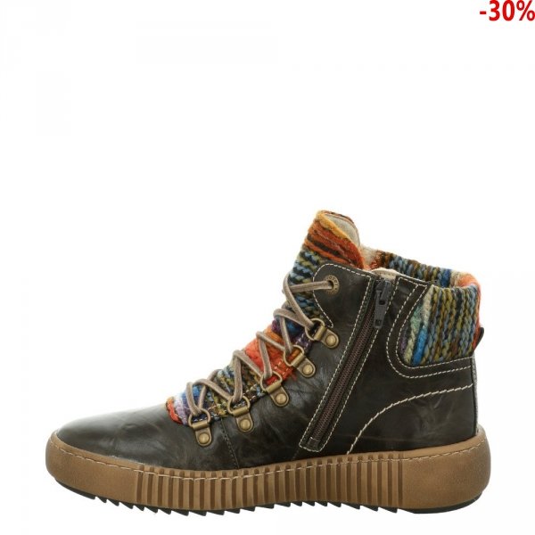 Botki Josef Seibel MAREN 06 Olive-Multi Kombi 84606PL88632 OCIEPLANE