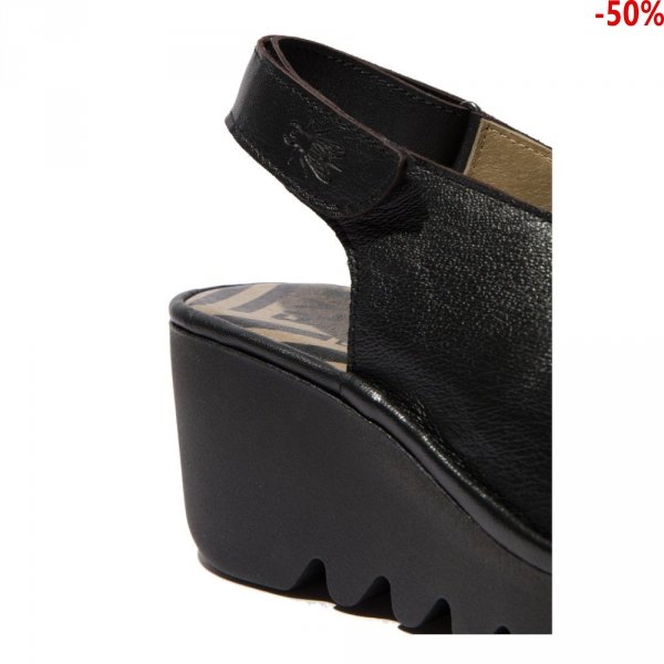 Sandały Fly London BAYE 386 Black Mousse P501386000