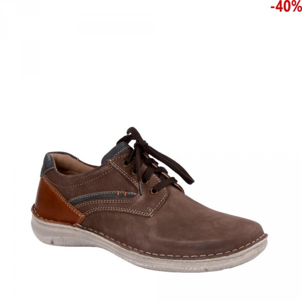 Półbuty Josef Seibel ANVERS 68 Brandy Multi Nubuk Kombi 4366821322
