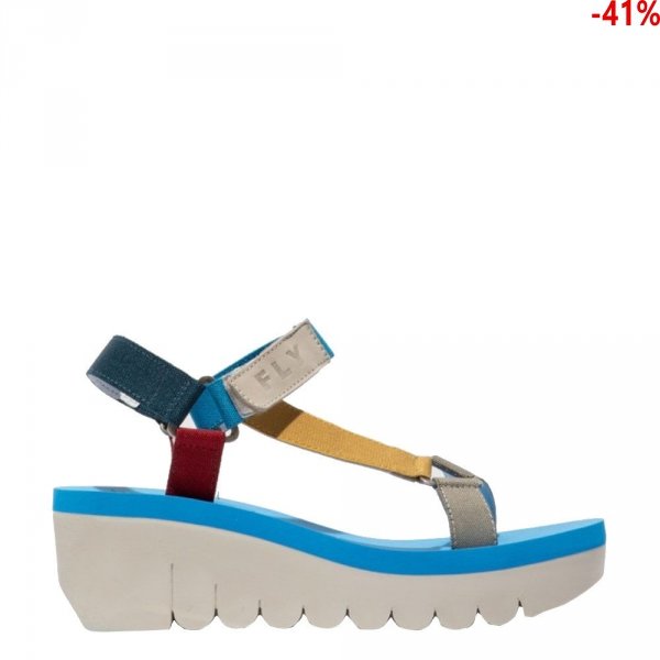 Sandały Fly London YEFA 726 Multi Azure Cupido P144726004