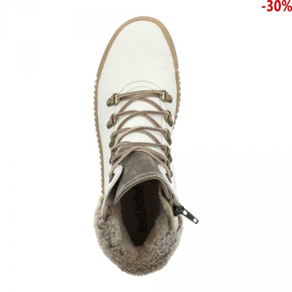 Botki Josef Seibel MAREN 17 Weiss Kombi 84617PL88001 OCIEPLANE
