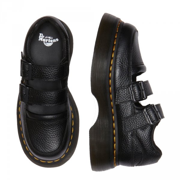Półbuty Dr. Martens BUZZ MJ MARY JANE Black Milled Nappa 41061001