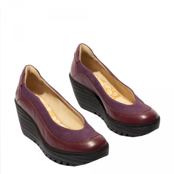 Czółenka Fly London YEKA 530 Burgundy Cupido/Dublin P501530001