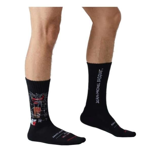 Skarpety Jimmy Lion BASQUIAT GEM SPA Black