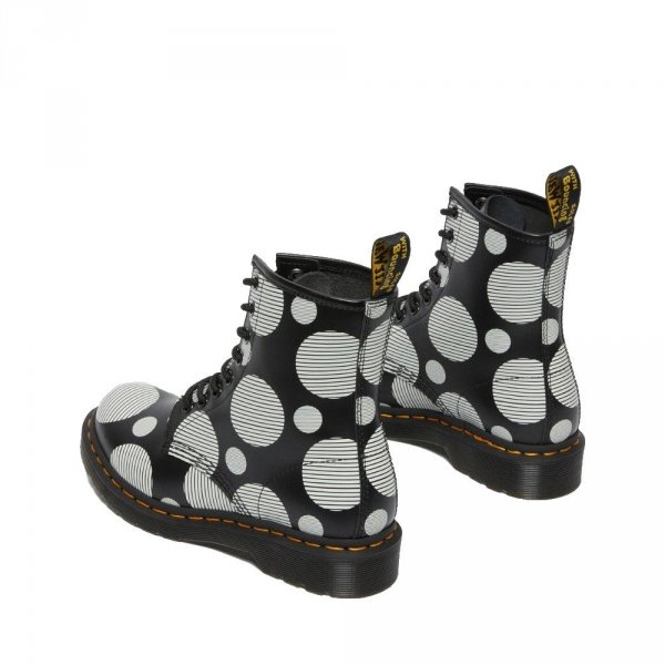 Buty Dr. Martens 1460 POLKA DOT Black Smooth 26876009