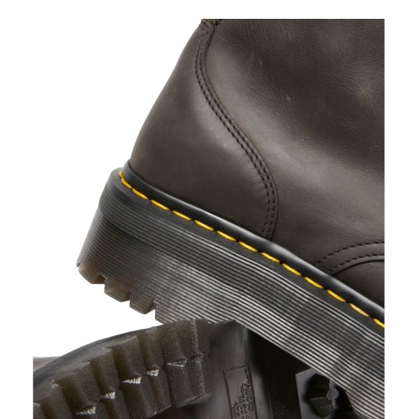 Buty Dr. Martens Jadon Charcoal Grey Burnished Waxy Pull Up 31985057