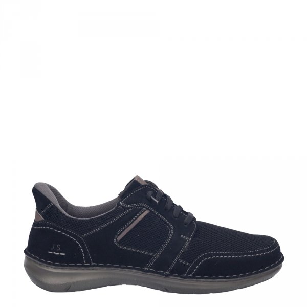 Półbuty męskie Josef Seibel NEW ANVERS 24 skórzane czarny 44924 TE387 101