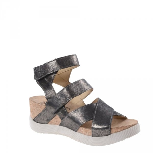Sandały Fly London WEGE 669 Graphite Cool P143669017