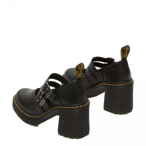 Półbuty Dr. Martens EVIEE MARY JANE Black Sendal 27371001