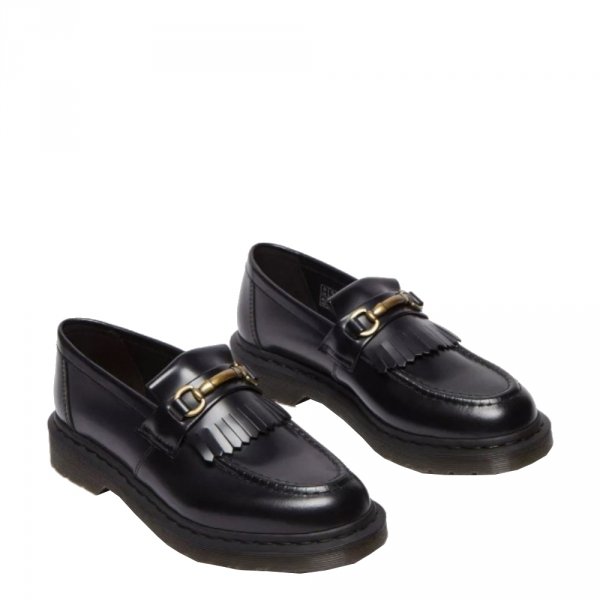 Półbuty Dr. Martens ADRIAN Snaffle  Black Polished Smooth 32102001