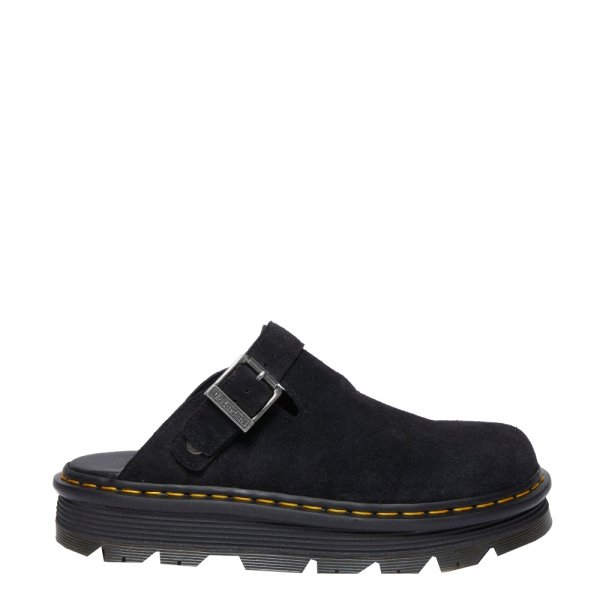 Półbuty Dr. Martens ZEBZAG MULE Black EH Suede 31657001