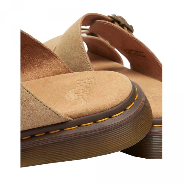 Klapki Dr. Martens JOSEF SLIDE Tan Bronx Suede 41083200