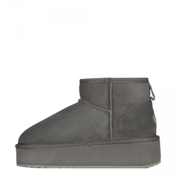 Buty Emu AUSTRALIA STINGER MICRO Flatform Charcoal W13082 Ocieplane