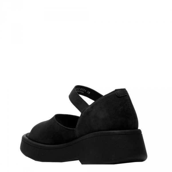 Sandały Fly London MUXI 204 Black Cupido P145204000
