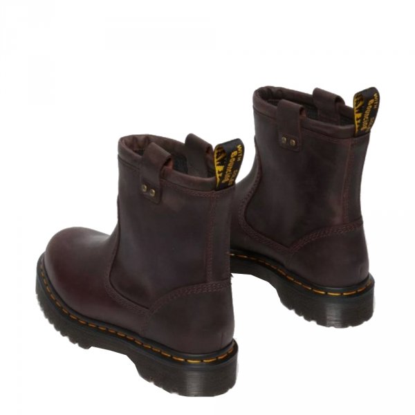 Buty Dr. Martens ANISTONE LO Dark Brown Burnished Waxy Pull Up 31880201