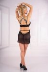 ORANNA OAZA COLLETION BLACK KOMPLET KOSZULKA I STRINGI LivCo Corsetti Fashion