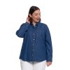 KOSZULA JEANSOWA DAMSKA W STYLU DENIM OKD5500-001