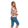 PIŻAMA DAMSKA Z KRÓTKIM RĘKAWEM PLUS SIZE I NADRUKIEM PDD3800-011 S/S 2025