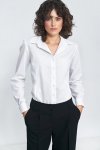 Nife Elegancka biała koszula - K71