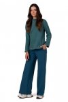 BeWear B268 Bluza z wysokim kołnierzem - turkusowa