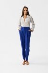 Stylove S356 Spodnie z wysokim stanem - chabrowe