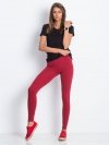 Leginsy-RV-LG-4954.53-bordowy rozmiar - S