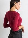 Bluzka-RV-BZ-4690.28-bordowy rozmiar - XL