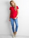 T-shirt-RV-TS-4623.86-czerwony rozmiar - XS