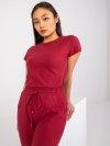 T-shirt-RV-TS-4623.42-bordowy rozmiar - XL