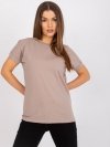 Bluzka-RV-BZ-7544.00-ciemny bezowy rozmiar - M