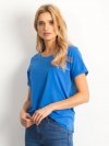 T-shirt-RV-TS-4838.60P-ciemny niebieski rozmiar - S