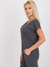 T-shirt-RV-TS-4832.28P-ciemny szary rozmiar - S