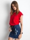 T-shirt-RV-TS-4833.01P-czerwony rozmiar - XS