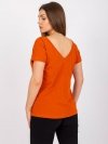 T-shirt-RV-TS-4662.39P-ciemny pomarańczowy rozmiar - XS