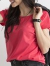 T-shirt-RV-BZ-4622.26-koralowy rozmiar - XS