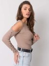 Bluzka-RV-BZ-5099-1.07-ciemny bezowy rozmiar - L/XL