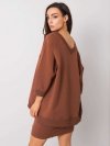 Bluza-RV-BL-5676.09-ciemny brązowy rozmiar - L/XL