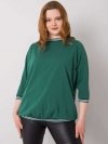 Bluzka-RV-BZ-6640.86-ciemny zielony rozmiar - 2XL