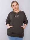Bluzka-RV-BZ-6388.55P-ciemny khaki rozmiar - ONE SIZE